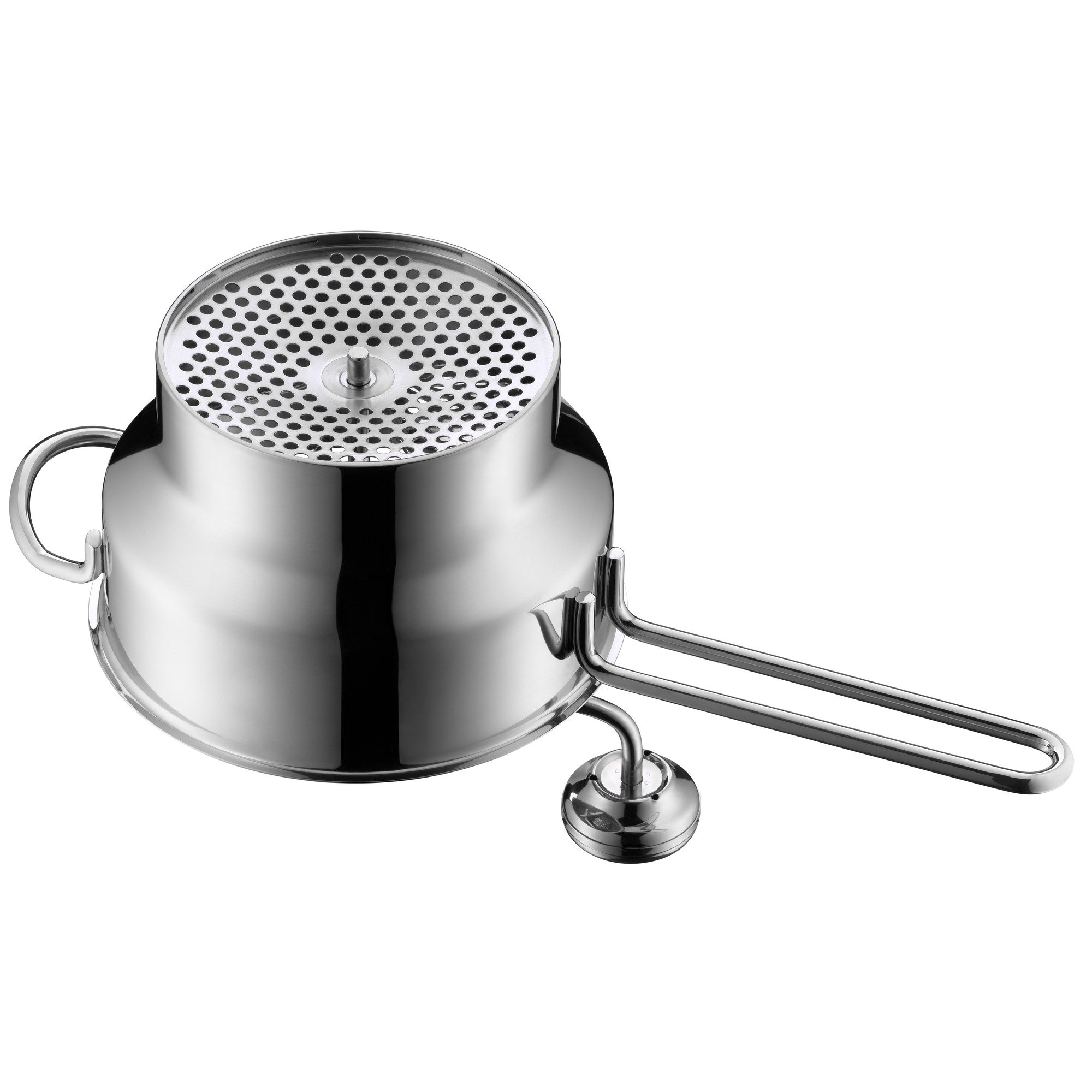 WMF Gourmet Passiermühle mit 3 Lochscheiben, 19 x 11,5 cm, zerlegbar & Function Bowls Rührschüssel 1,5l, mit Griff, Cromargan Edelstahl poliert, Innenskalierung, spülmaschinengeeignet