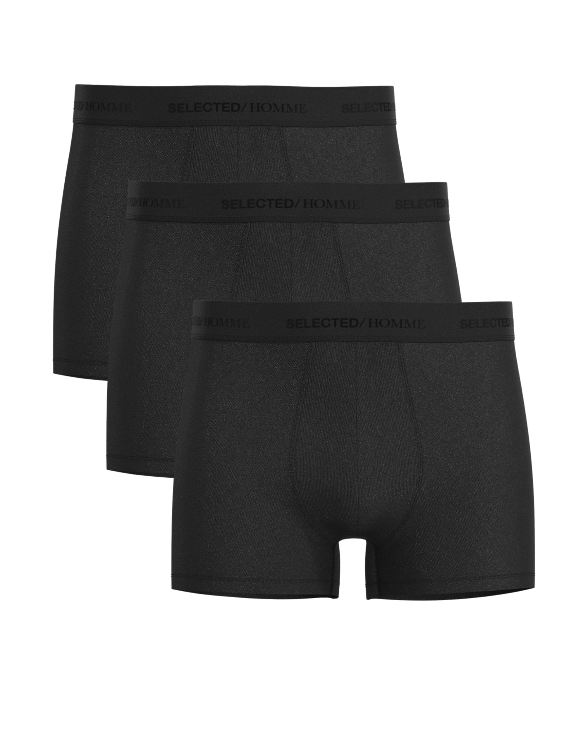 SELETED HOMME SLHTHOMAS Tencel Noos Trunks Pack of 3, black, M