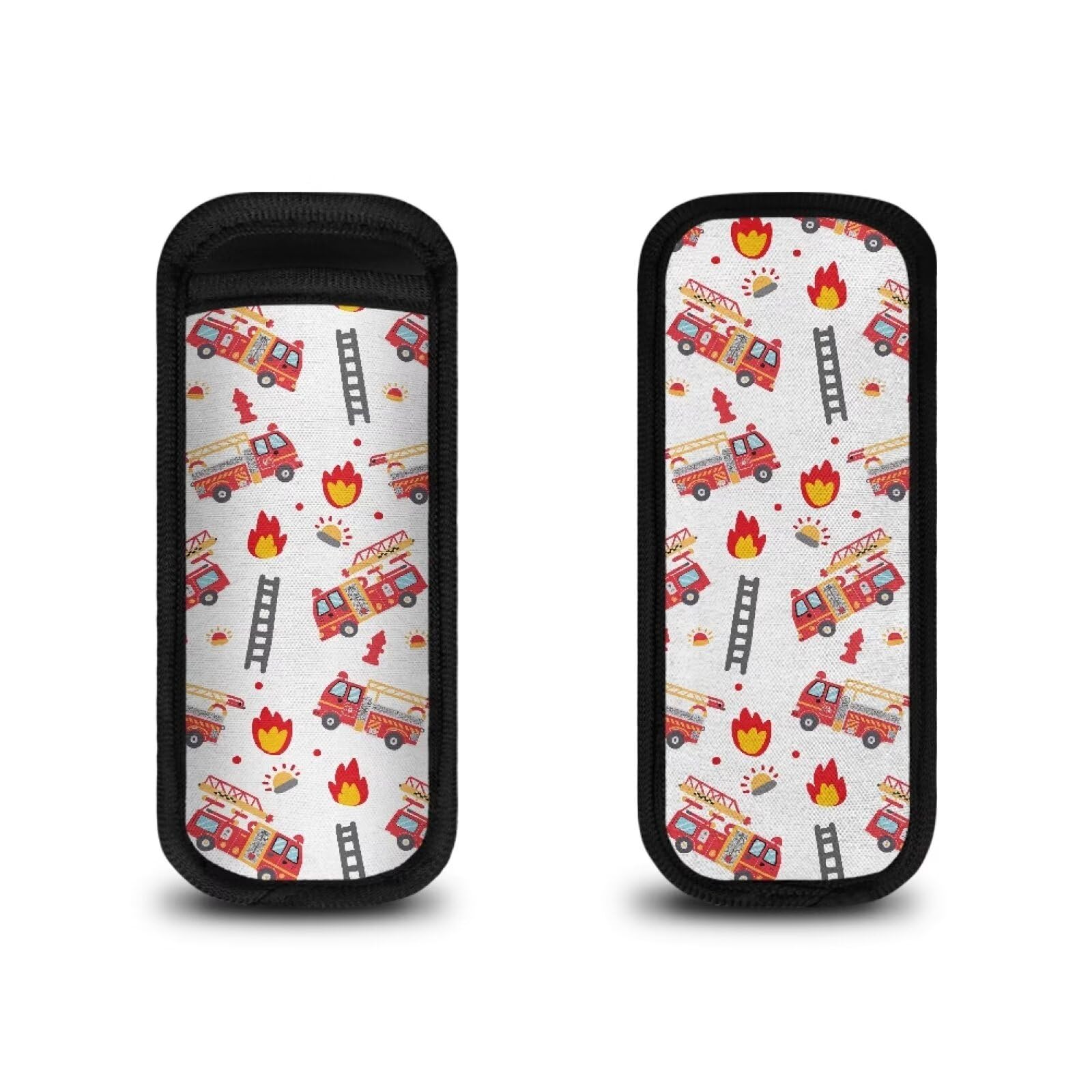 Cugasmaru Fire Truck Popsicles Holders for Boys Cool Ice Pop Sleeves Freezer Ice Pop Sleeves Popsicle 1 Piece Neoprene Drip Free Popsicle Holder for Kids Boys Full Length