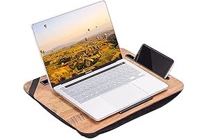 Cozy Laptop Lap Desk with Memory Foam Pillow for Enhanced Comfort