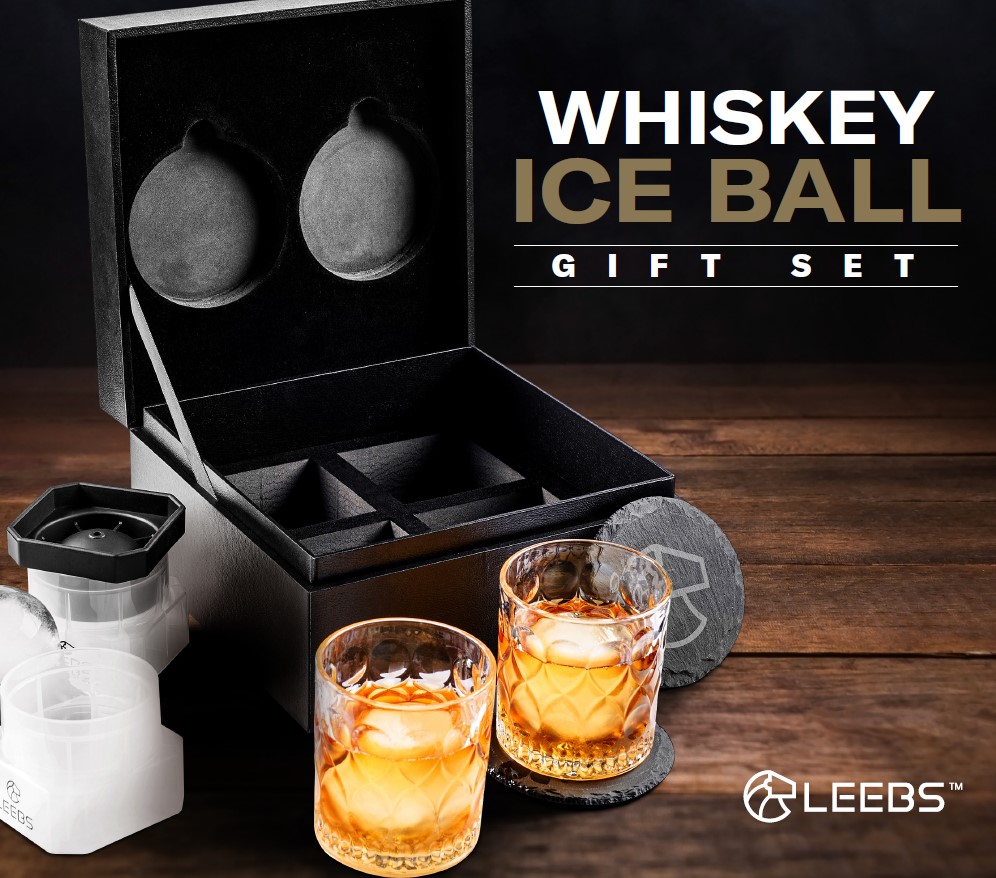 Amazon.com | LEEBS Whiskey Set - Whiskey Glasses Set of 2, Large