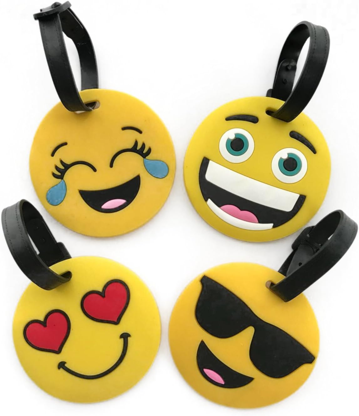4 packs Emoji luggage tags Luggage Tags