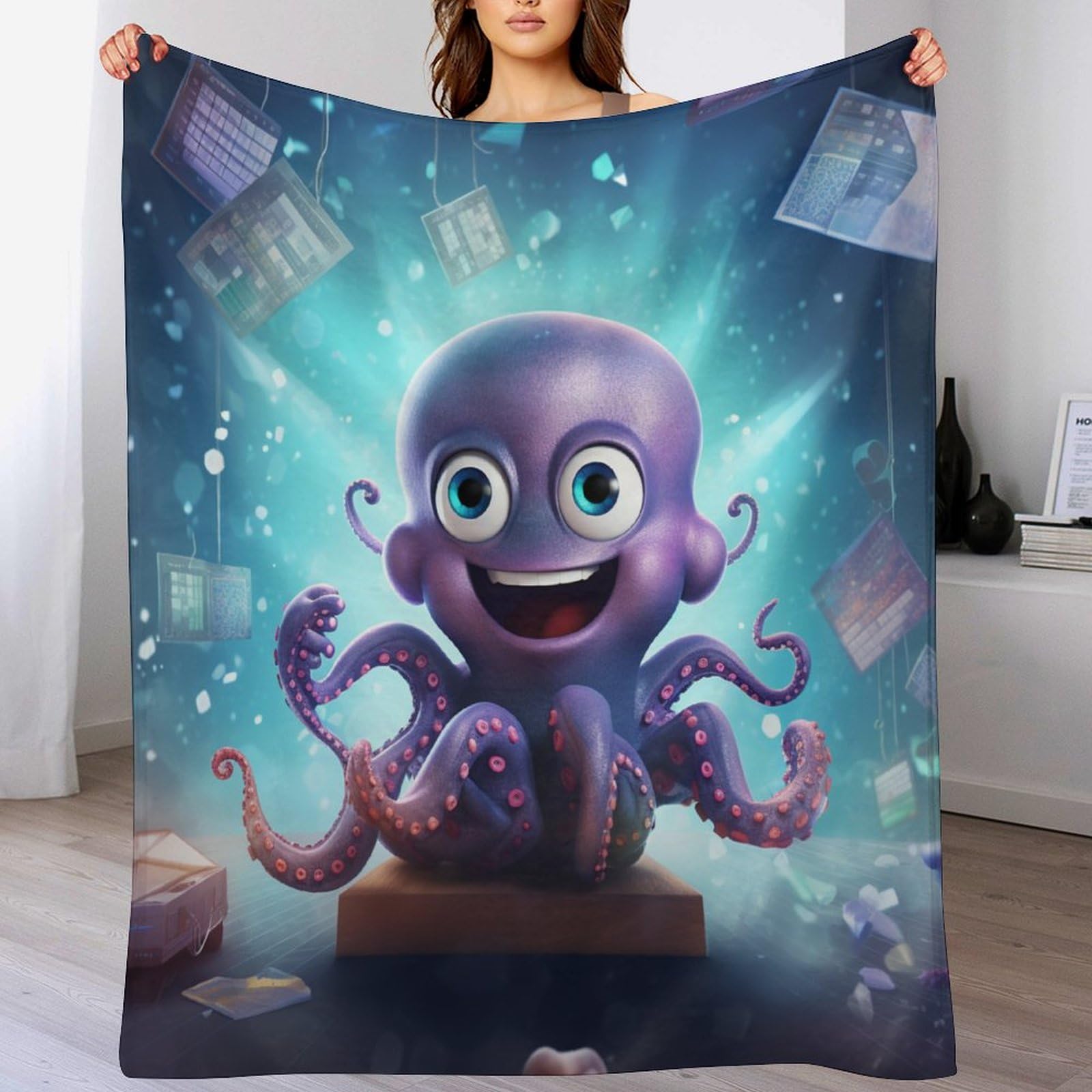 Plaids poulpe mignon douillet pour créer un nid de douceur réconfortant