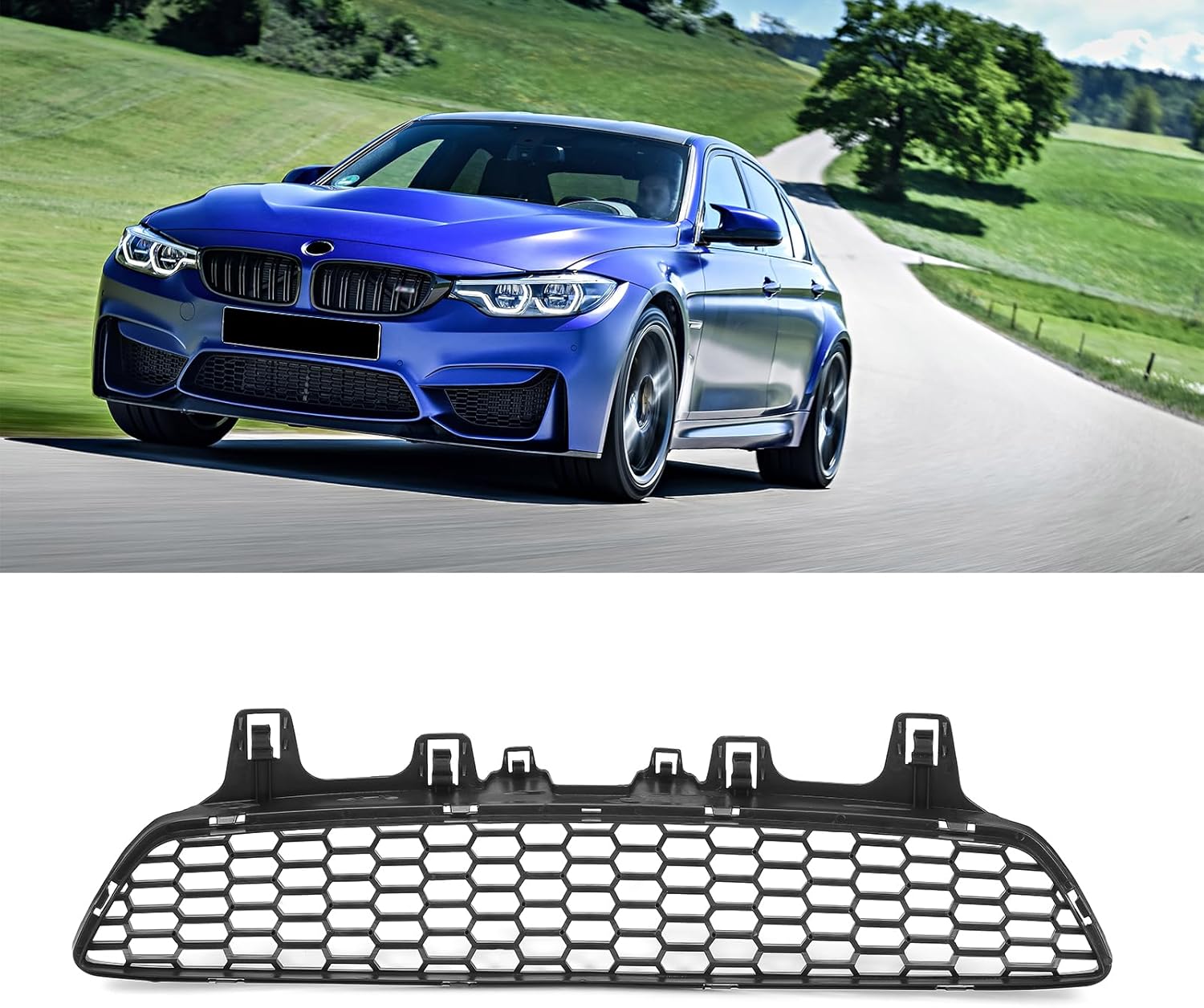 Front Bumper Lower Grilles Grills 51118054294 Compatible with BMW M3 F80 2012-2018 | M4 F82 F83 2013-2019