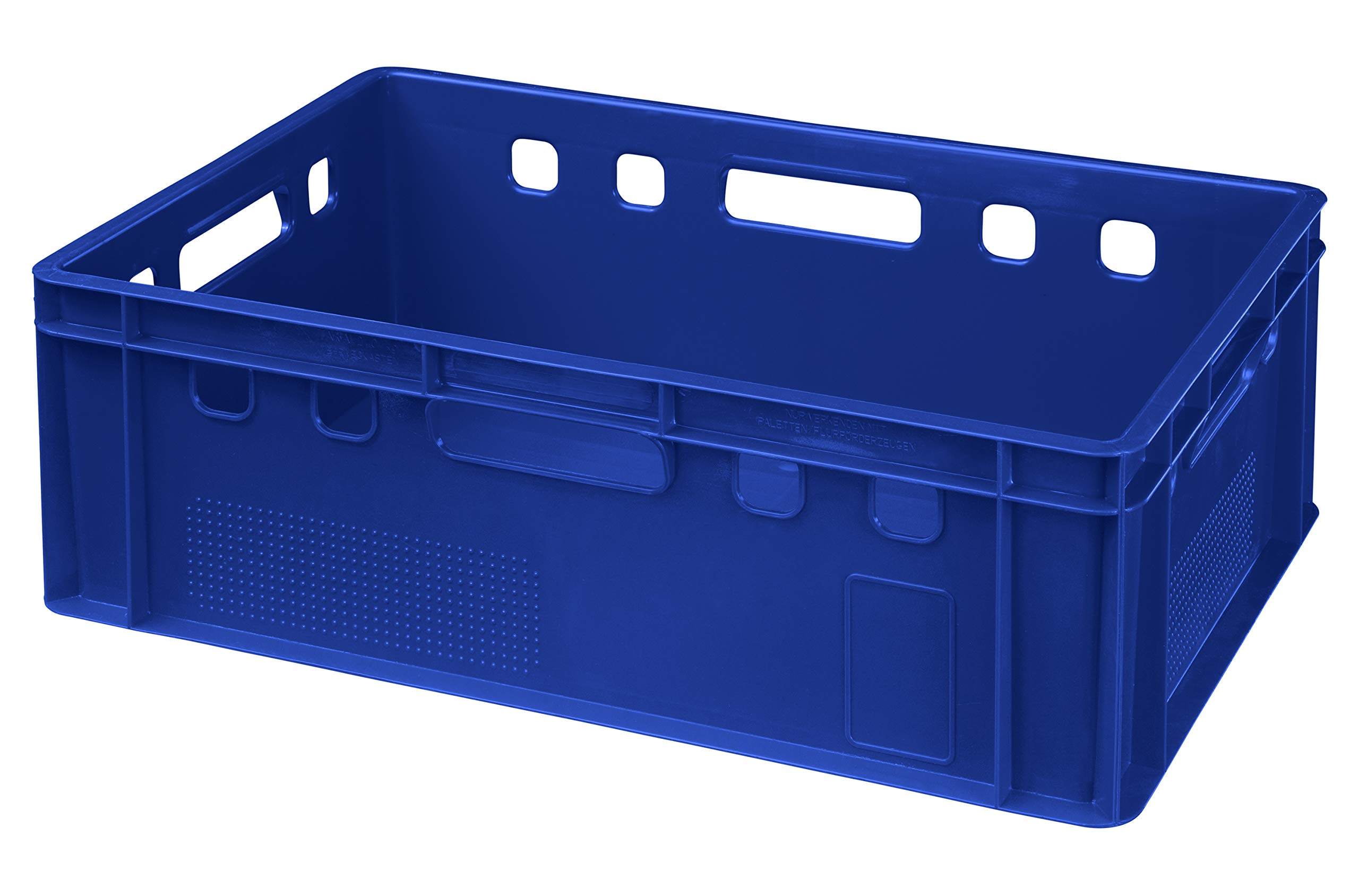 Logiplast 5 Stück E2 Kisten 60x40x20 Fleischkiste Lagerkiste Metzgerkiste in blau