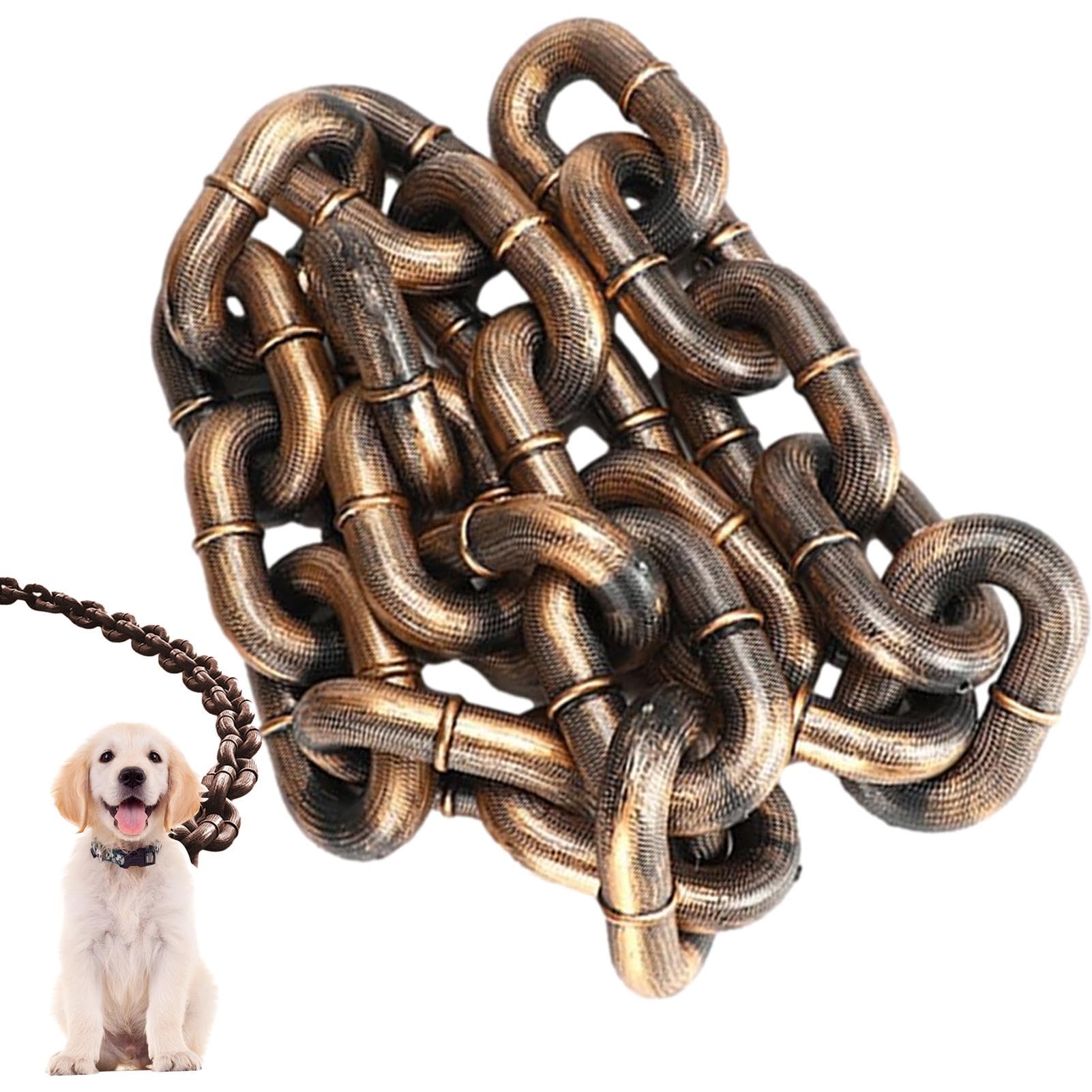 Fake Big Dog Chains, Dog Lead, Funny and Waterproof for Cats & Dogs