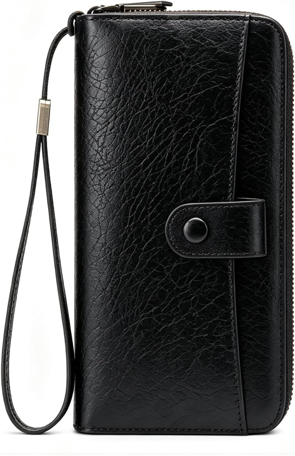 Womens Wallet Large Capacity Leather RFID Card Holder Wrist