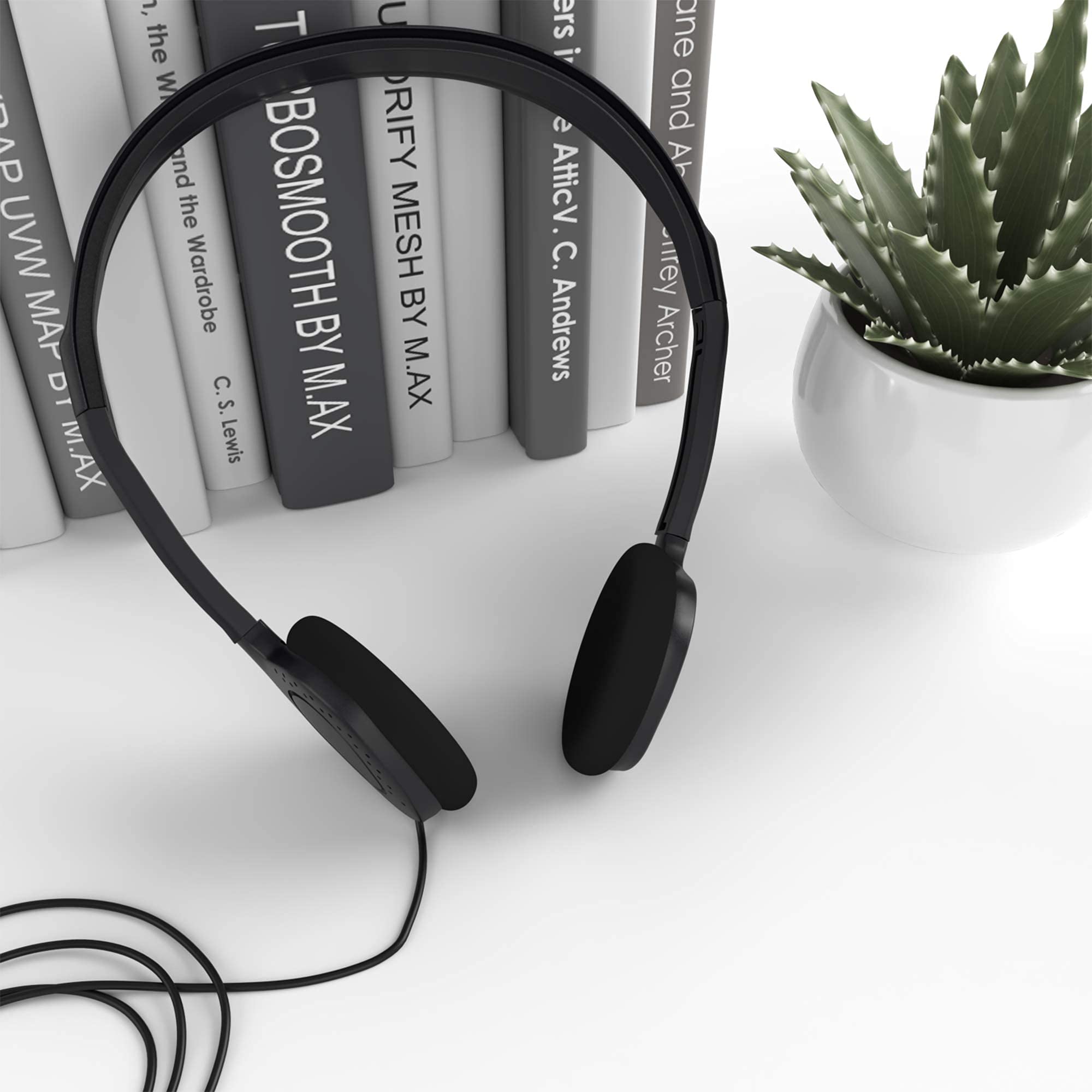 Maeline 50 Pack On-Ear Headphones - Black Review - Dettaglio