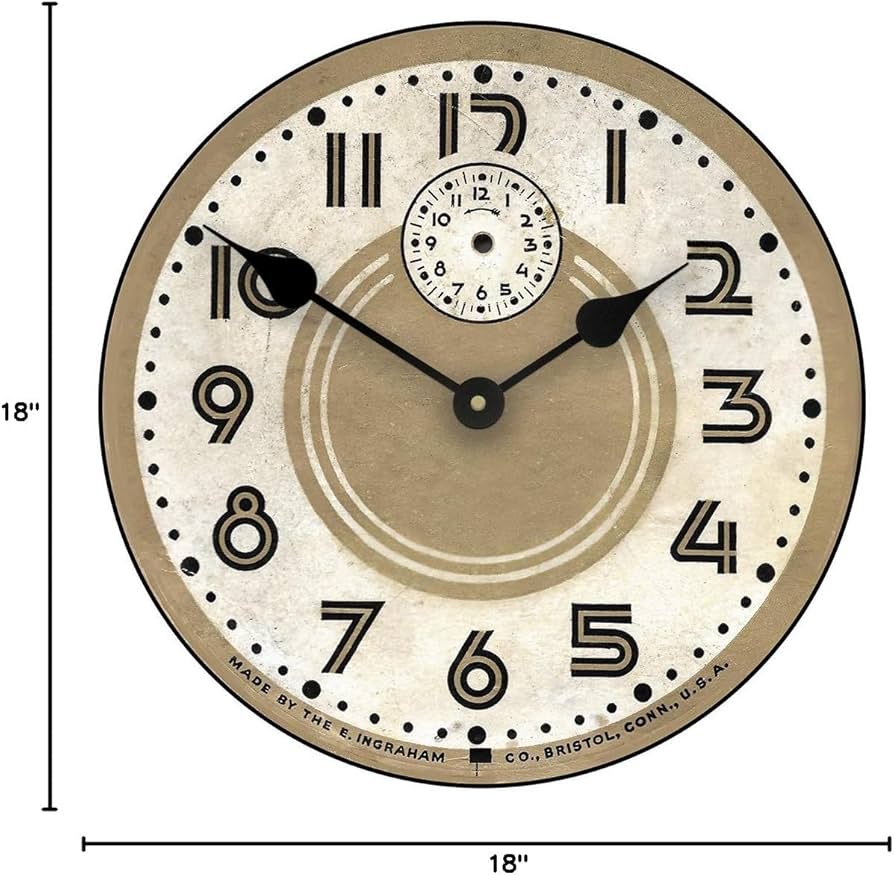 Amazon.com: Retro 60s Wall Clock | Ultra Quiet Quartz Mechanism