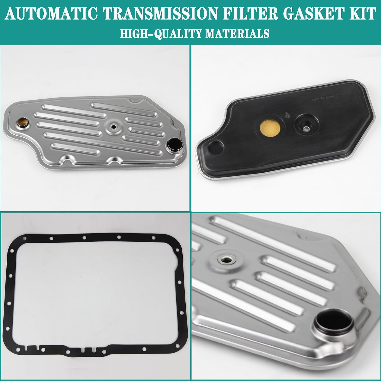 Automatic Transmission Filter Oil Pan Gasket Kit Compatible with 1989-2011 Ford Aerostar Bronco Explorer Mustang Ranger Mazda B230/B2500/B3000/B4000 Navajo Mountaineer Replaces F5TZ7A098A