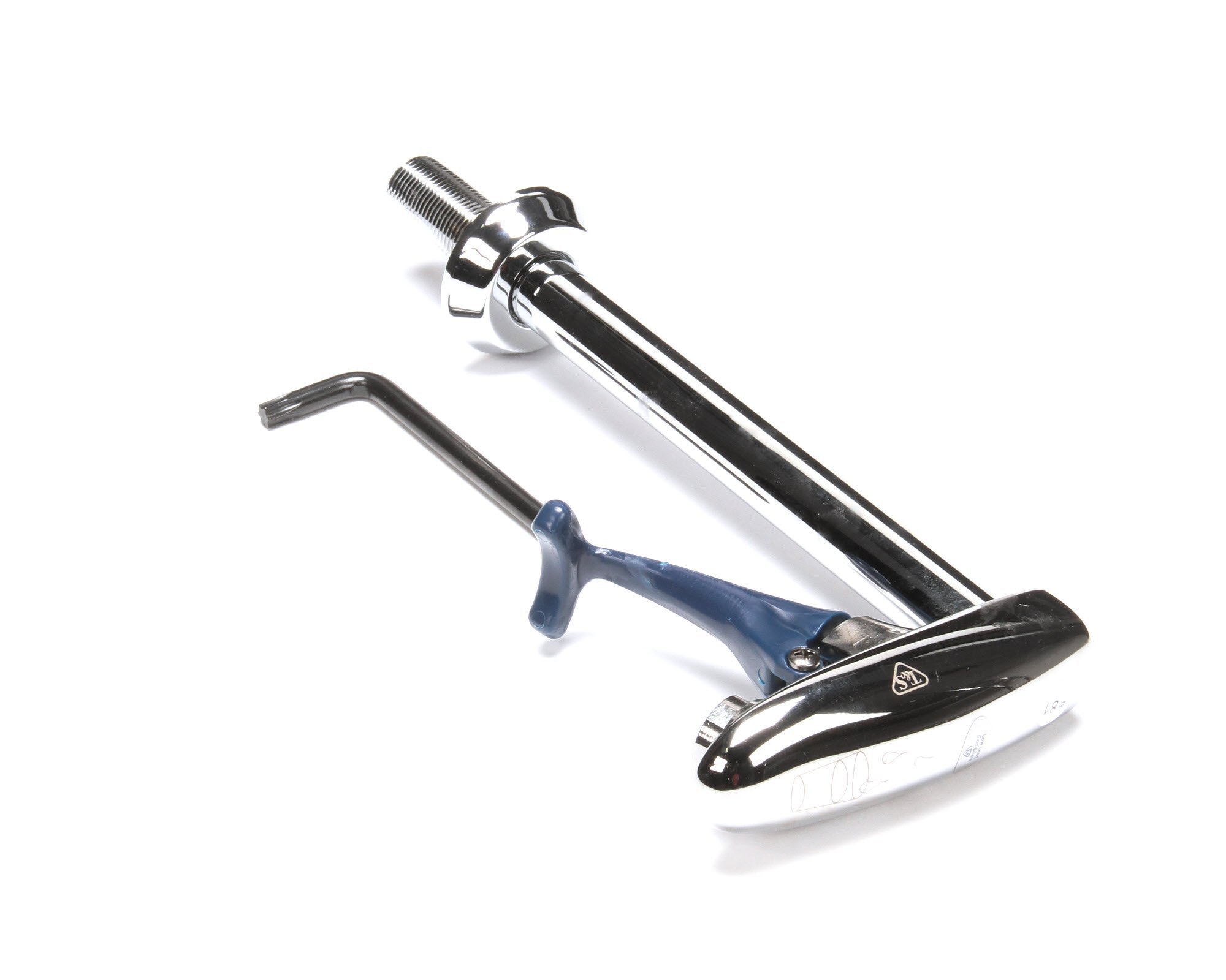 Solución de cristal de relleno T & S Brass b-1210 en cromo con sistema push trasera antigoteo 5