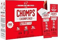 Chomps Grass Fed Beef Stick Snack Size 24 Pack