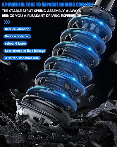 Miniatura 4 de Conjunto completo de puntal delantero y muelle helicoidal para Nissan para 350Z 2004-2006 para Infiniti para G35 2003-2006 KFKGF Quick Strut