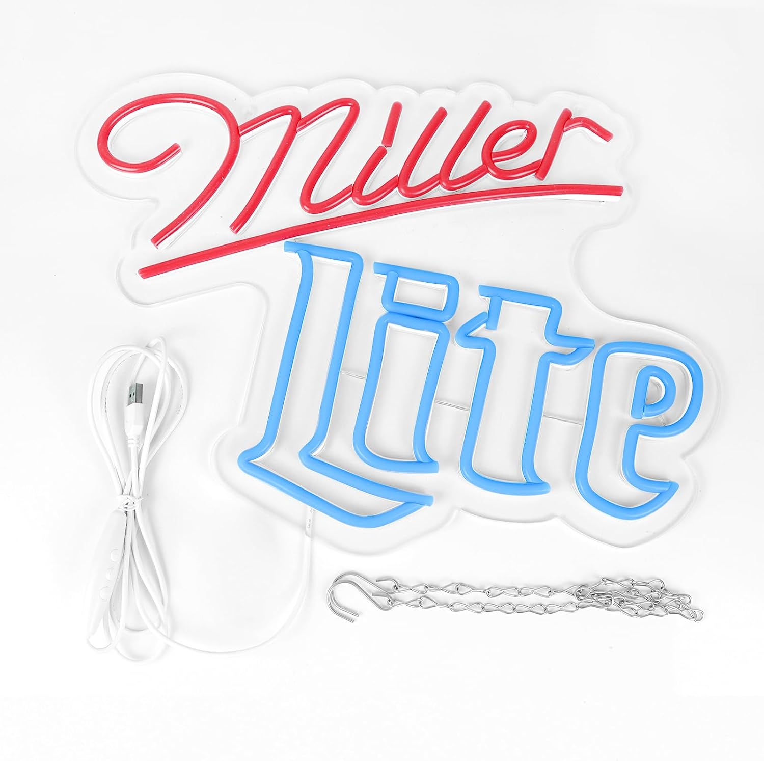 Millers Light Neon Signs for Wall Decor in Garage Bar Pub or Club,Handmade Dimmable Led Light for Home Bar and Man Cave Decor,Wall Art Lighting for Restaurant Easy Hanging - Image 8