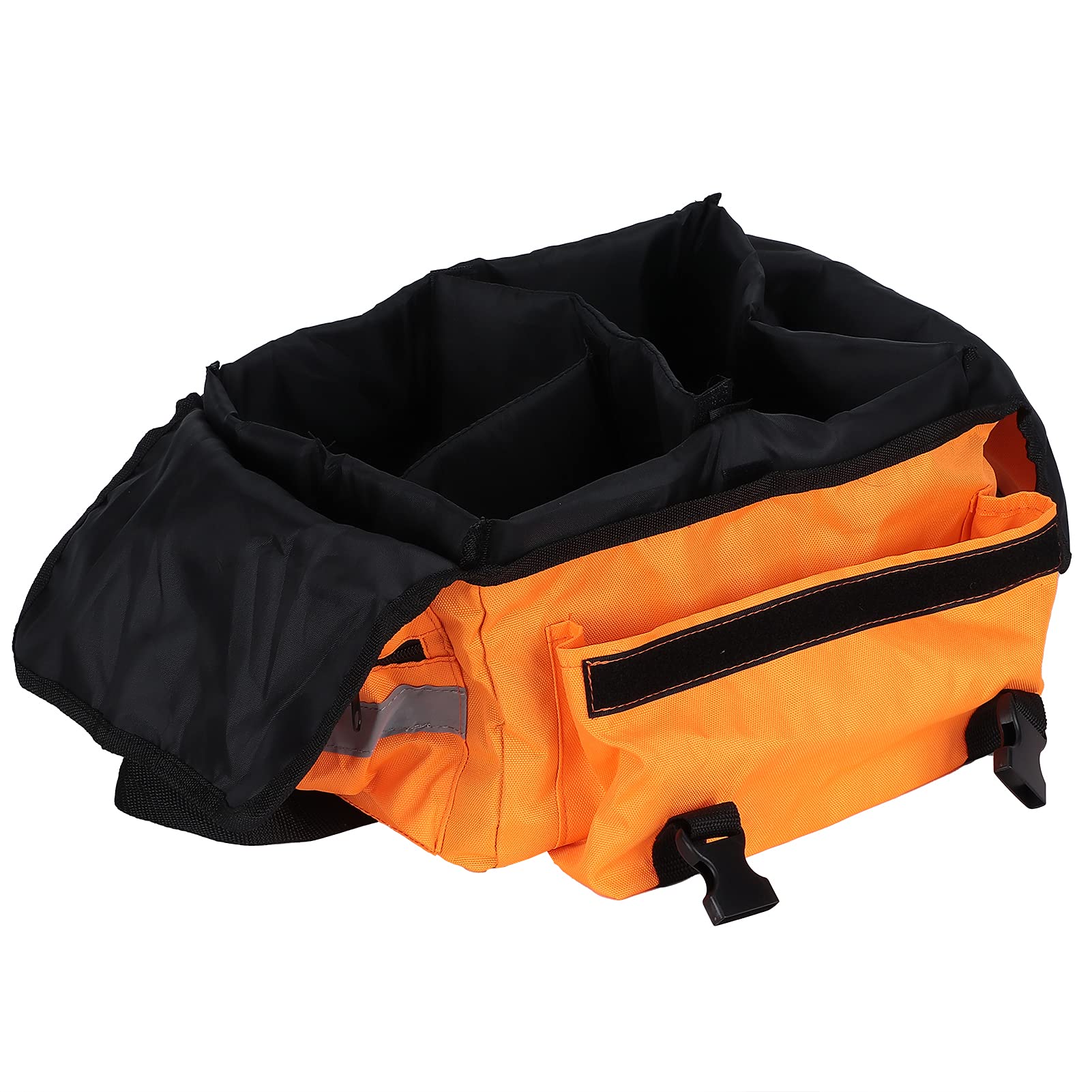 PRAV® First Aid Empty Kit, Small Emergency Kit Lightweight Empty Orange Emergency Zone for Travel for Home