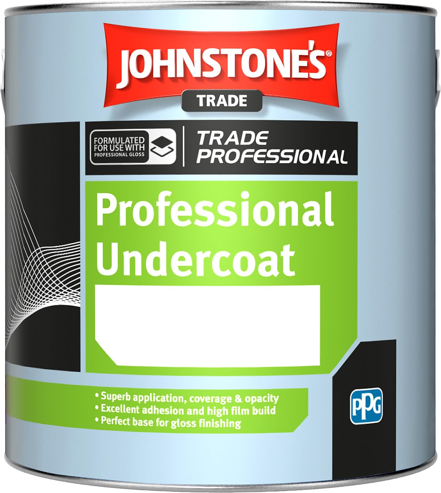 Johnstone's Brillaint White 0.5Ltr - Trade Professional Undercoat Brilliant White