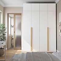 Guarda-roupa Modulado 4 Peças 8 Portas Jade CabeCasa MadeiraOriginals Branco Fosco