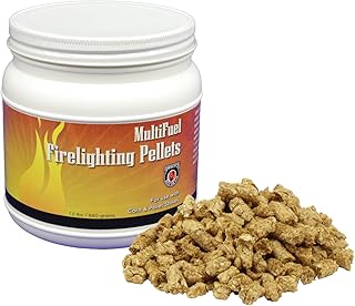 Meeco's Red Devil 417 MultiFuel Firelighting Pellets - Fast & Clean Fire Starter for Multi-Fuel, Corn, Pellet & Coal Stoves - 1800°F, No Residual Ash or Petroleum Smell (1.5 lb) - Made in The USA