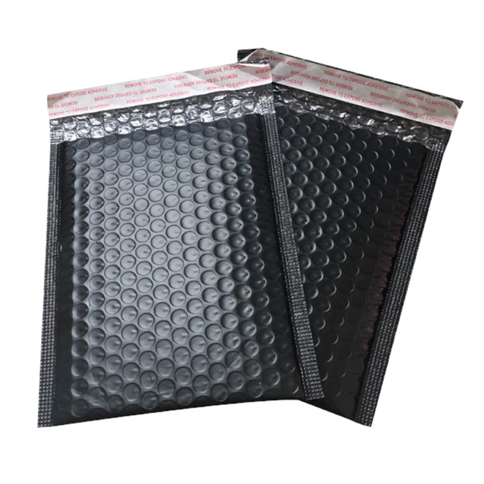 ZZSRJ 13 x 18 cm Busta Bolla 50 Pezzi di Sacchetto Imbottito imballaggio Nero, imballaggio di Trasporto, Borsa a ziplock (Color : 50pcs, Dimensione : 13 * 18cm)
