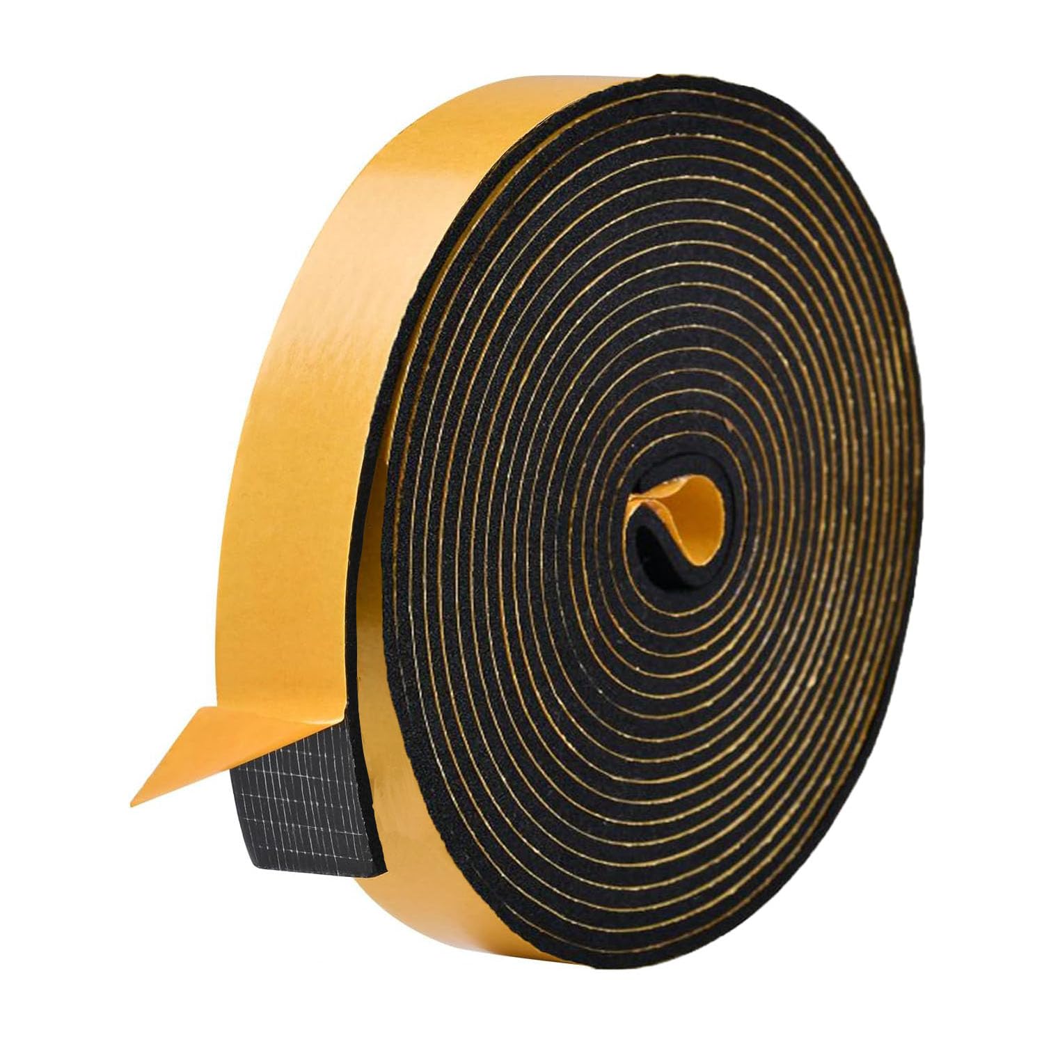 10M Foam Tape 25mm Wide X 3mm Thick,Self Adhesive Neoprene Weather Strip,Rubber Gasket Seal,Anti-Vibration,Anti-Collision, Shockproof Insulation for Window Door Car