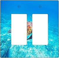 Vista 81 de Baby Turtle - Cubierta decorativa de pared para interruptor de luz de palanca de 1 banda, lindas tortugas subacuáticas, placa frontal eléctrica