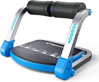 MERACH (メリック) 腹筋ローラー ダイエット器具 3段階負荷調整 折りたたみ可能 組立不要 静音 筋トレグッズ アブローラー 多機能 筋トレ エクササイズ トレーニング 器具 ふっきんろーらー 腹筋マシーン