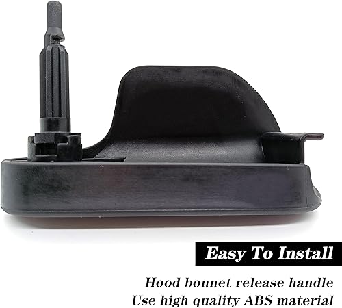 Miniatura 5 de Rldym 8J1823533C - Manija de liberación del capó del capó, color negro, repuesto para Audi TT TTS 2007-2015 8J1823533B