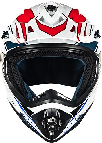 Miniatura 3 de ILM Casco de cara completa para motocicleta, motocross, cuatrimoto y BMX para adultos, aprobado por el Departamento de Transporte de Estados Unidos