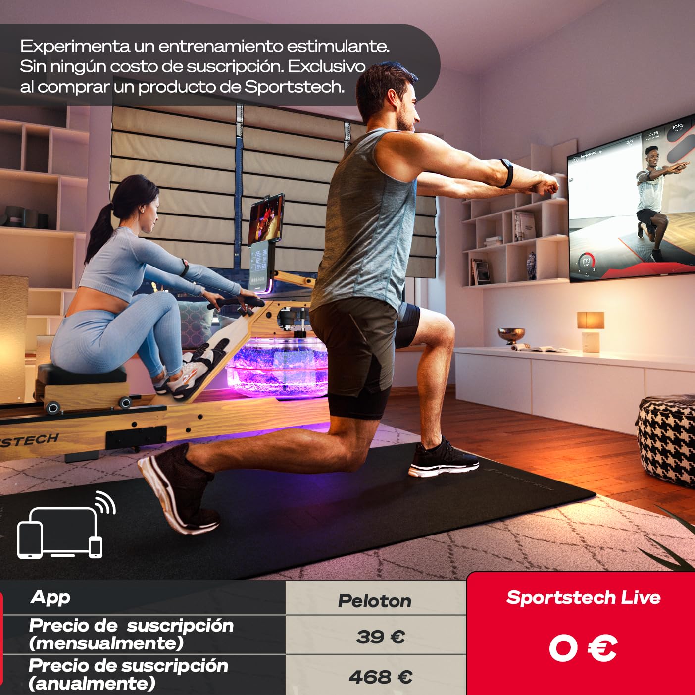 Pulsómetro sPulse - Sensor de frecuencia cardíaca para la muñeca - Conectividad vía Bluetooth y con Sensor LED | Pulsómetro HRM Inteligente sin Correa para el Pecho | Fitness Tracker Sense Run