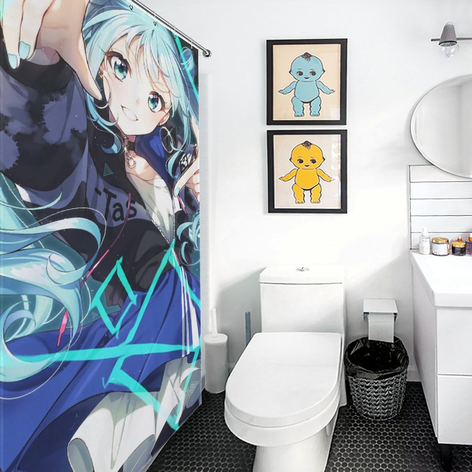 ぼ*ち様 ★新品未開封★ シャワーカーテン ご注文はうさぎですか？？ ご注文はうさぎですか？？] ご注文はシャワーカーテンですか？？