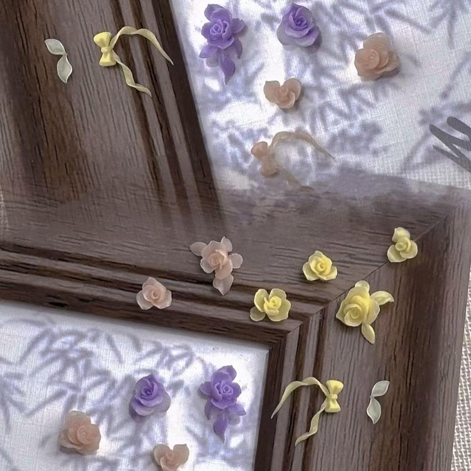 Emboss Flower Bowknot Nails Charm Making Mold Unique Art Silicone for Manicure Decoration Art Silicone