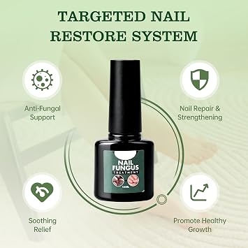 Toenail Treatment Extra Strength, Nail Care Serum for Restorative Broken Discolored Damaged Thick Nails Improves Appearance, Softening Nail Treatment Oil with Herbal Extract for Daily Care, 0.5 Fl Oz