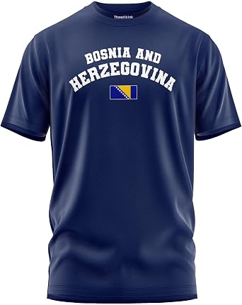 Bosnia and Herzegovina Flag Football Mens Shirt, Soccer Sportswear Tshirt, Unisex Gameday Top
