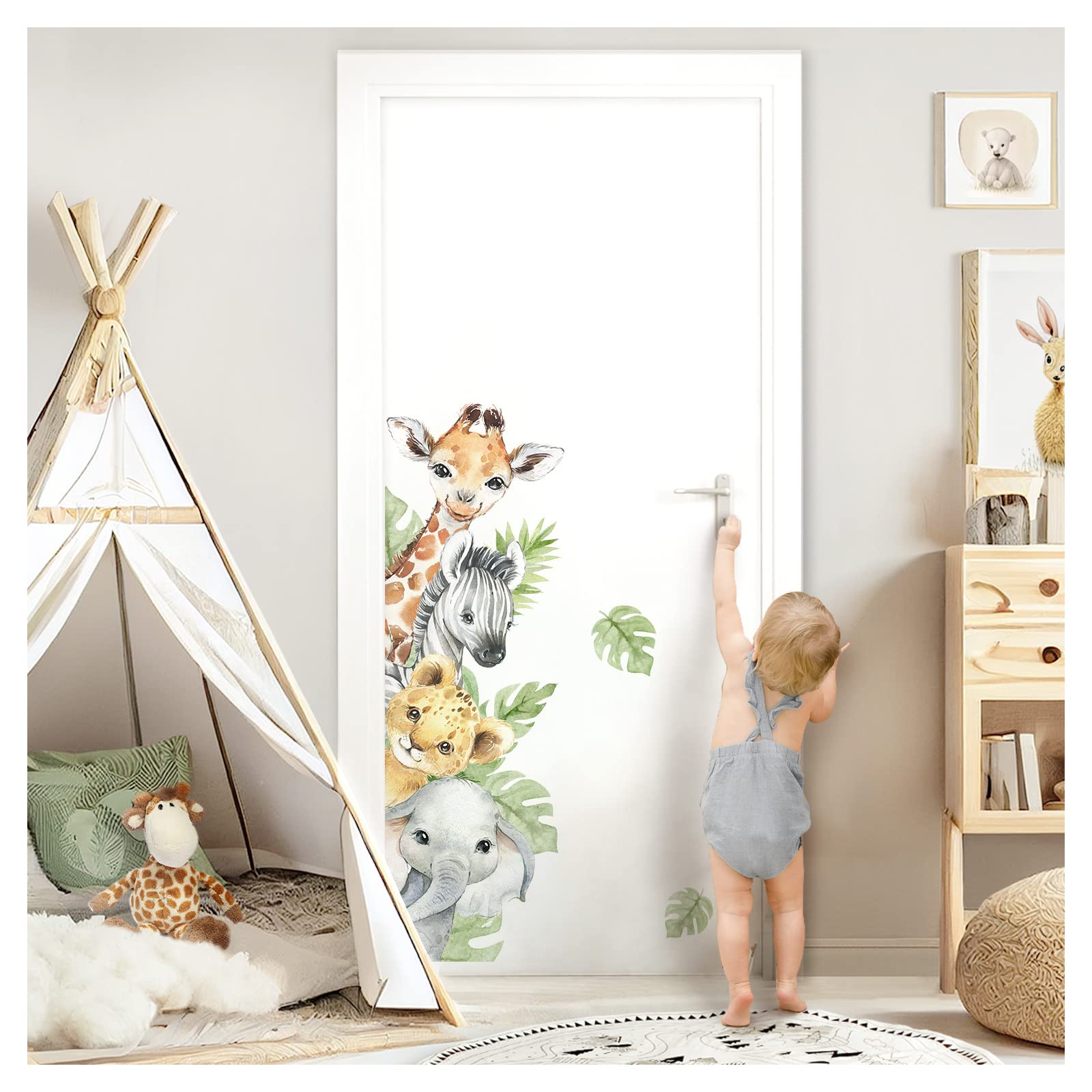 Sticker mural enfant animaux jungle creez un decor de reve dans sa chambre