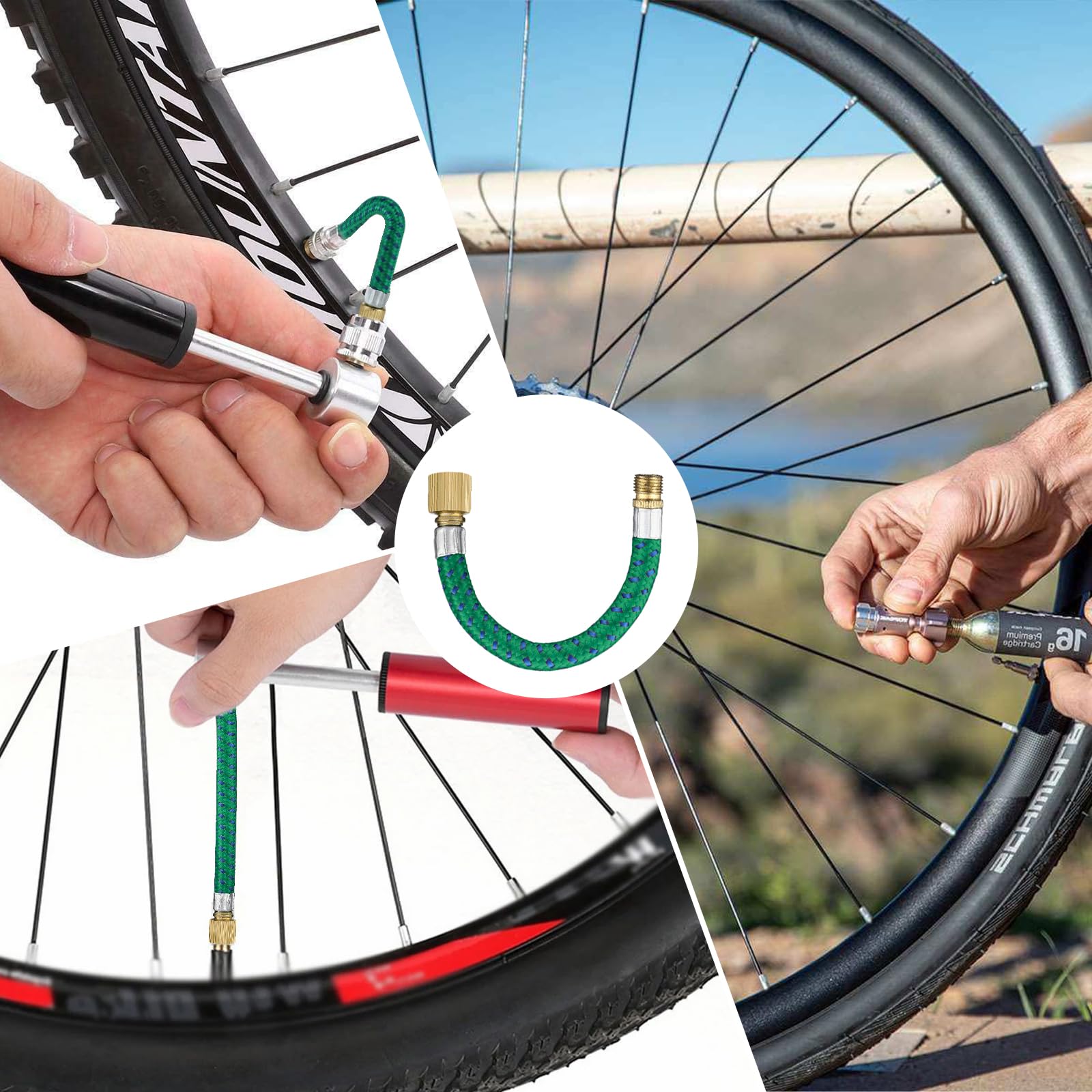 Kit 32 Pezzi Adattatori Valvole Per Bici - Per Pompa, Pneumatici E Palloncini - Foto 9