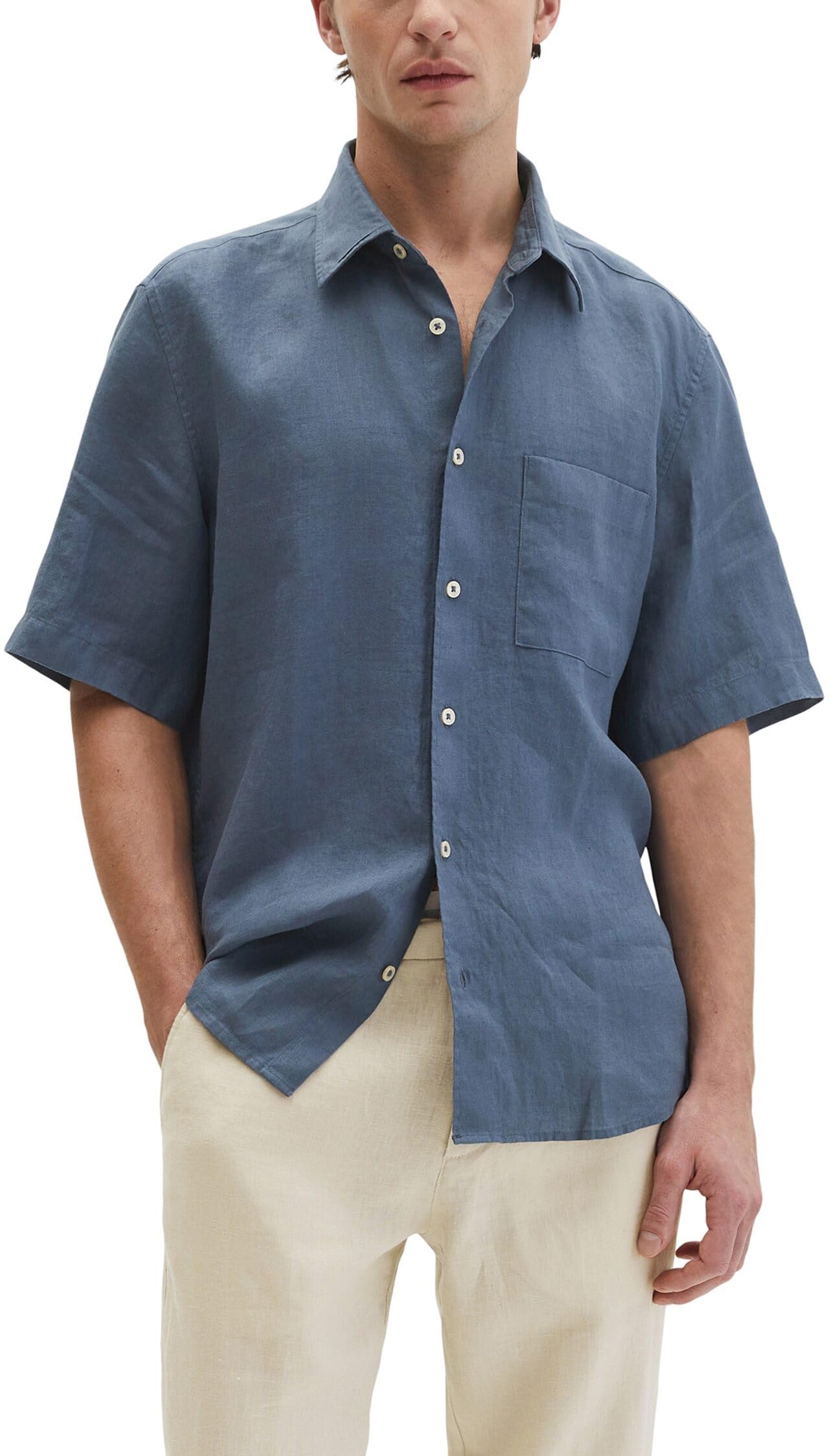 Marc OߴPolo Uomo Camicia in lino a maniche lunghe regular fit