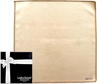 [ララクリスティー] パーフェクトクロス メガネ拭き スマホ拭き 大判サイズ ベージュ 30×30cm lh86-0002