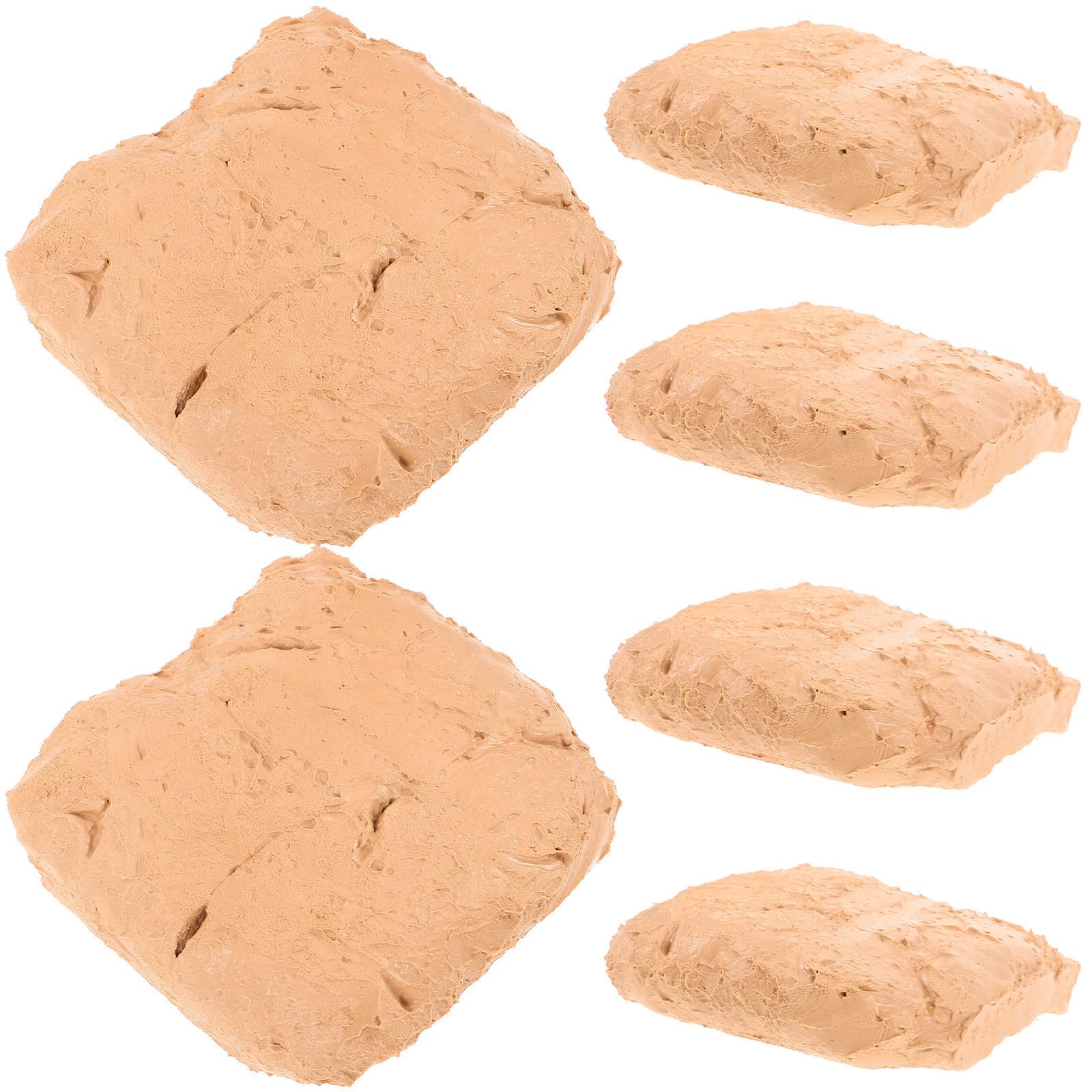 6 Pezzi Argilla da Modellare per Fai da Te, Beige 200g | Crafting e Diy, Facile da Modellare, Texture Fine e Solida, per Principianti