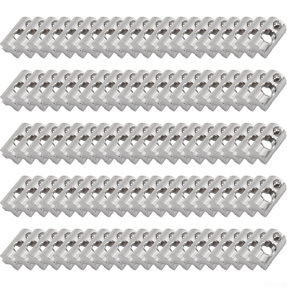 30 Dadi A Sfera M8 Per Profili Alluminio - Scorrevoli Con Molla, Serie 40 - Foto 3