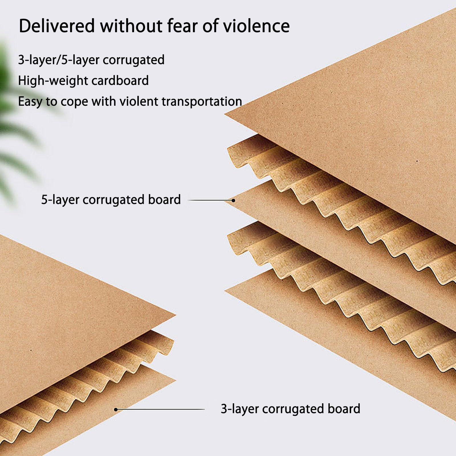 Cajas de cartón para publicar la mudanza de la mudanza de la casa de la casa Empaque la caja de cartón 20 piezas 290 * 170 * 190mm