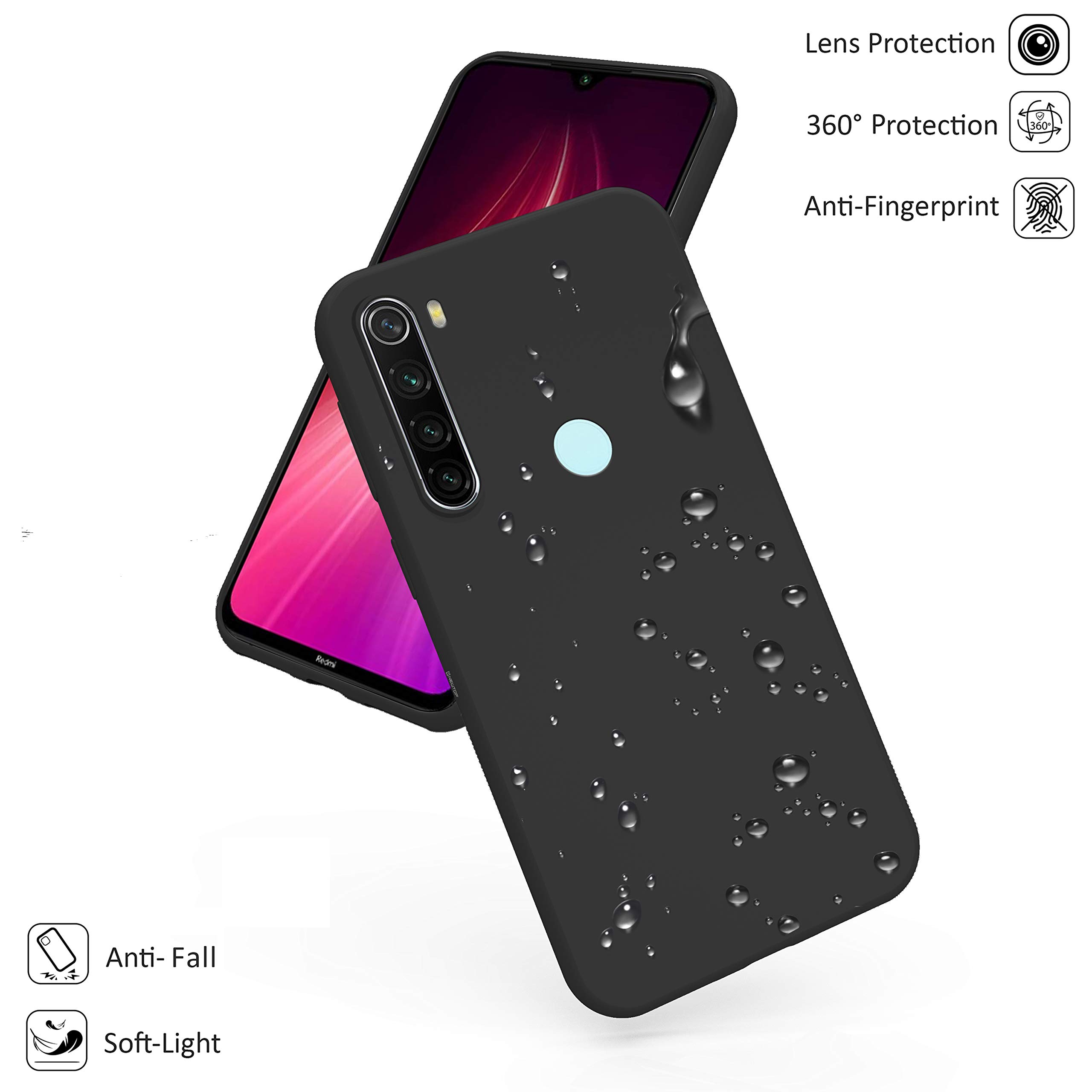 N NEWTOP Cover Compatibile per Xiaomi Mi A2 Lite, Custodia TPU Soft Gel Silicone Ultra Slim Sottile Flessibile Case Posteriore Protettiva (Arancione