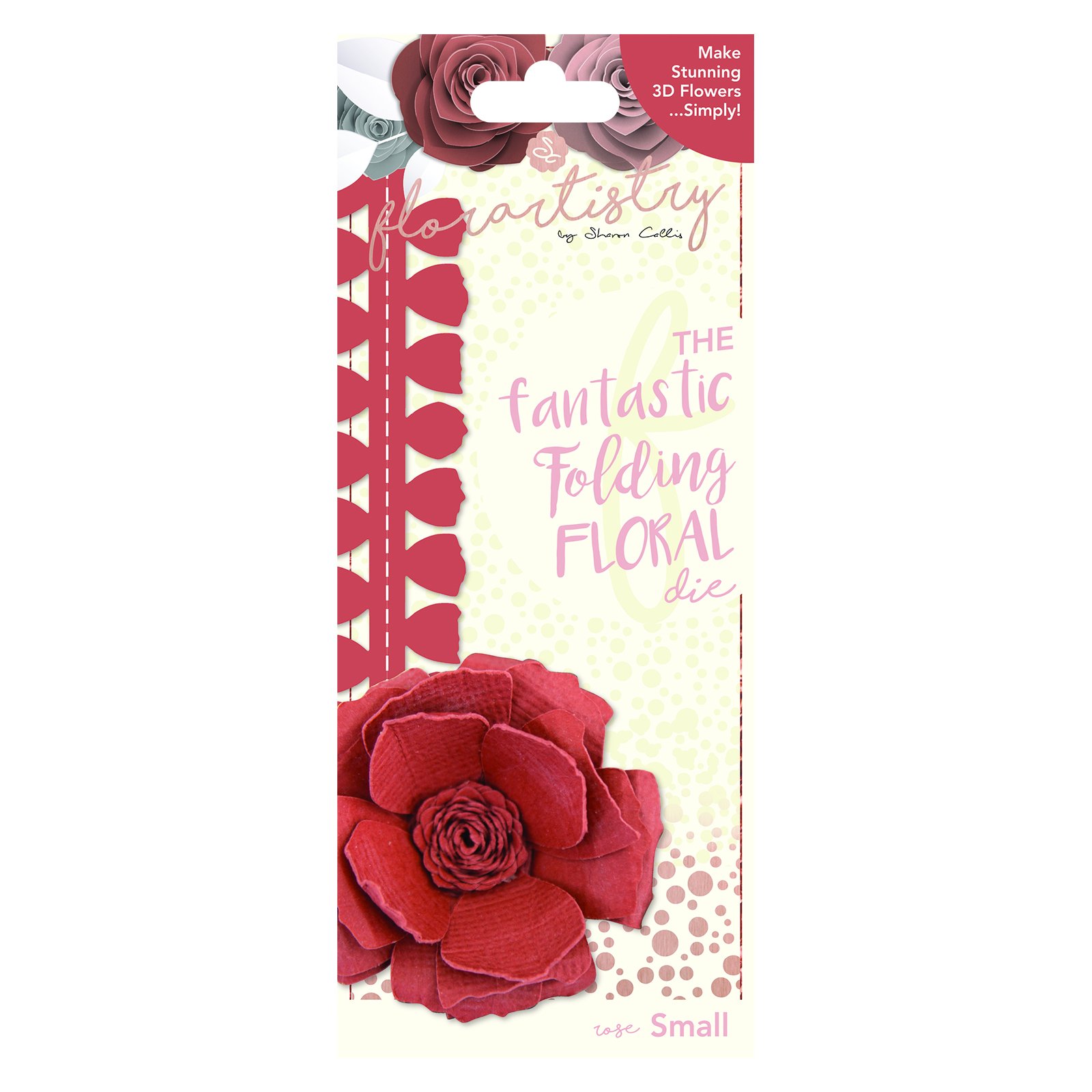Folding Die-Shabby Rose (Small), Metal, Brown