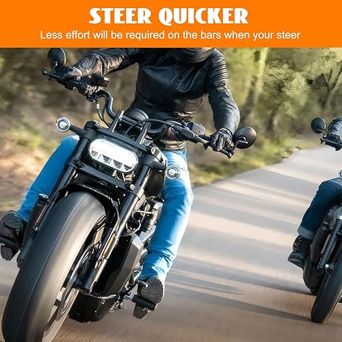 Miniatura 12 de Kit de extensión de tubo de horquilla de 1.535 in de 5 pulgadas cromado compatible con Harley Sportster 883 1200 XL Dyna Glide y FXR