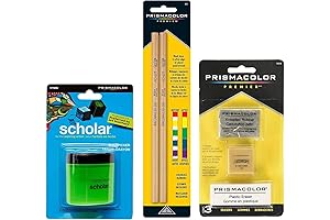 Prismacolor Col-Erase Erasable Colored Pencil Bundle: Enhanced Precision Blending and Eraser Duo