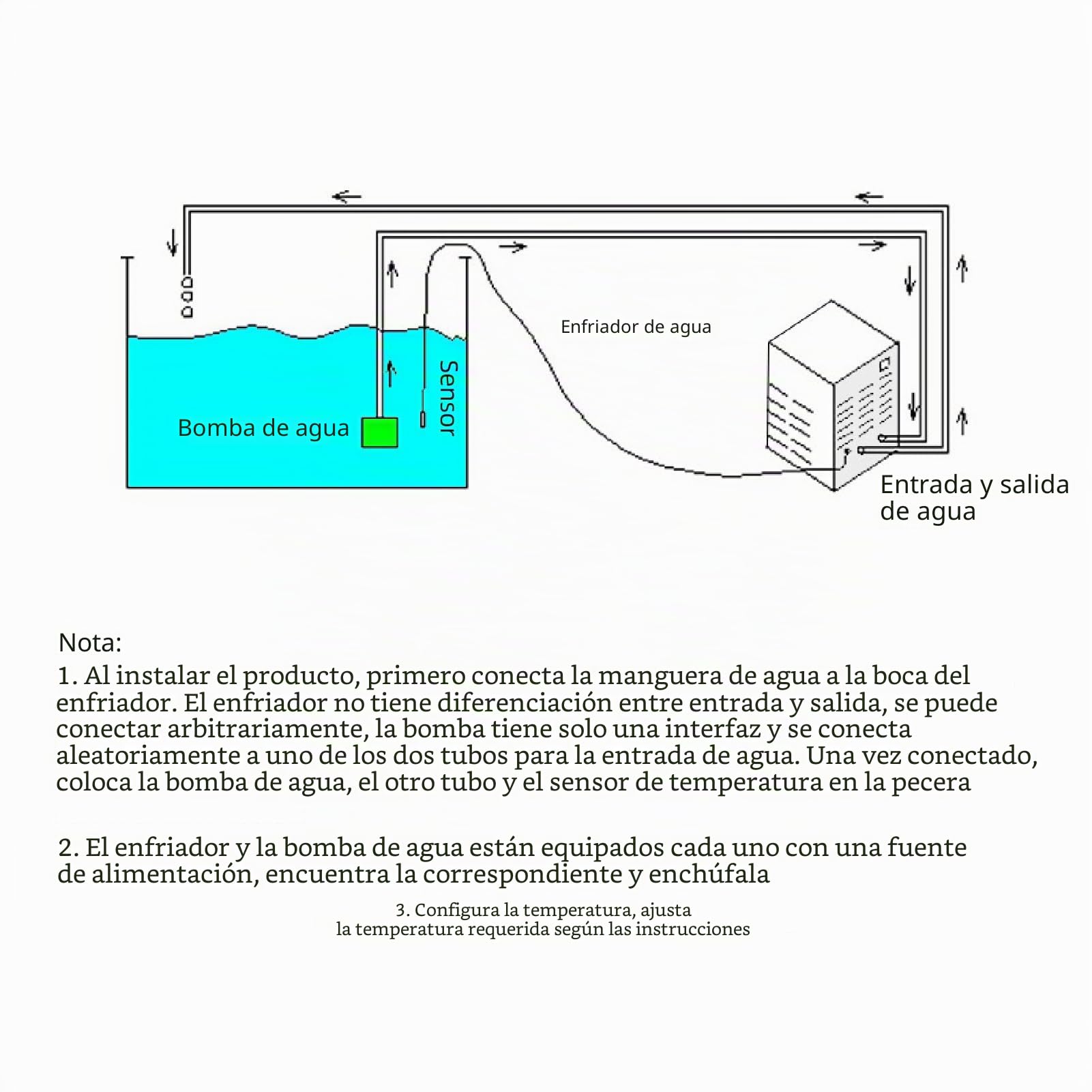 Enfriador de agua para acuario, enfriador de agua inteligente con wifi, pantalla digital, silencioso, temperatura constante, para tanque de peces de 20 l, adopta material de aleación de acero
