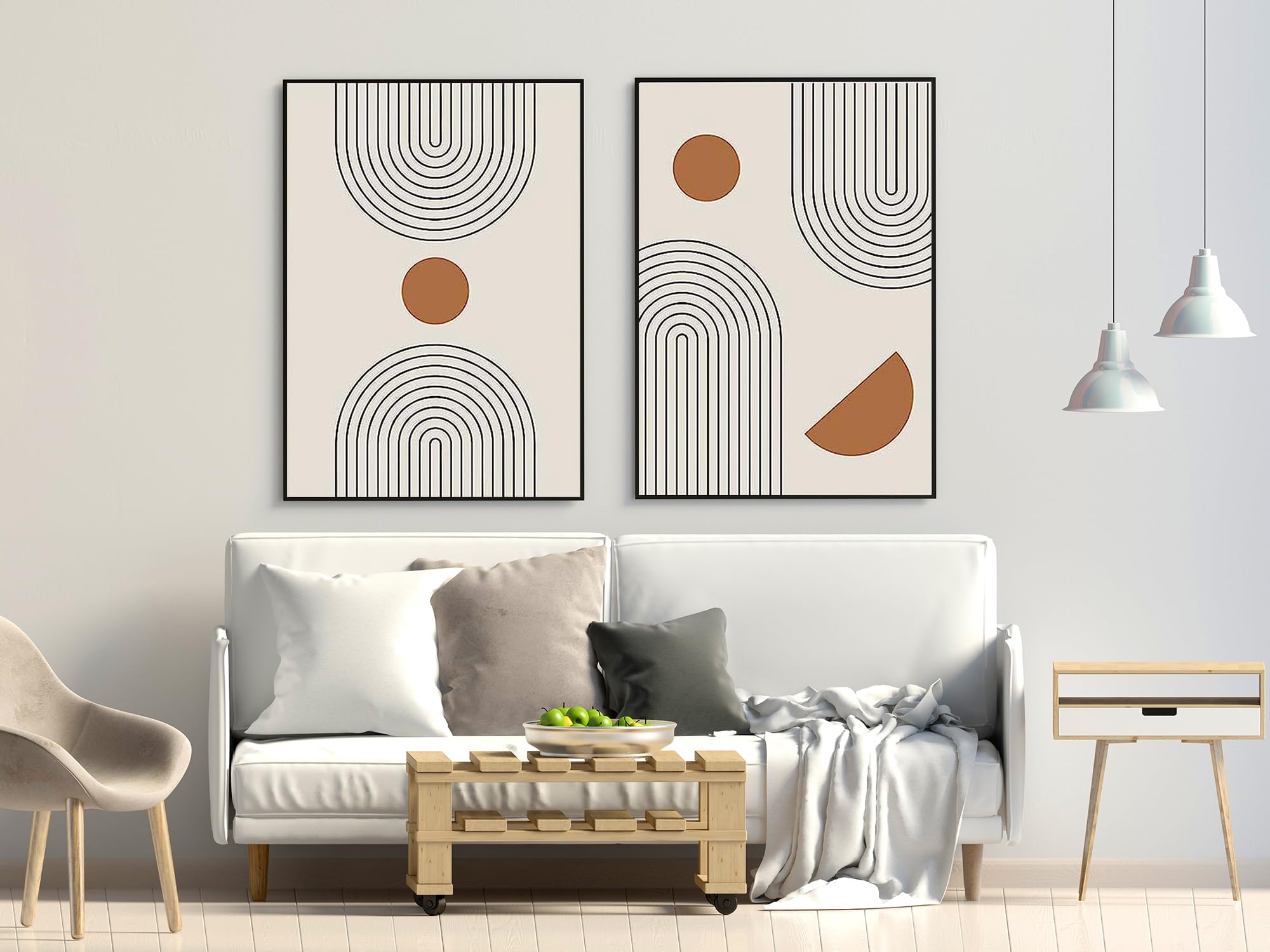 PYNVDD Canvas Poster, Modern Minimalist Abstract Wall Art, Bohemian Poster Set, Geometric Wall Decoration - Image 4