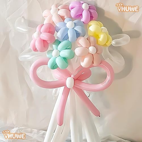 Miniatura 182 de 260 globos de color amarillo limón, paquete de 100 globos largos gruesos para arco, animales, payasos, niños, cumpleaños, fiestas, baby showers