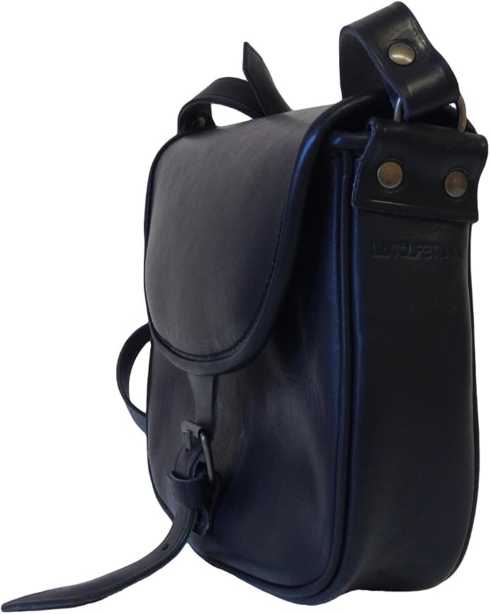 Borsa in pelle artigianale - Modello Catana Misura Media Colore Nero - La  Tolfetana : Amazon.it: Scarpe e borse