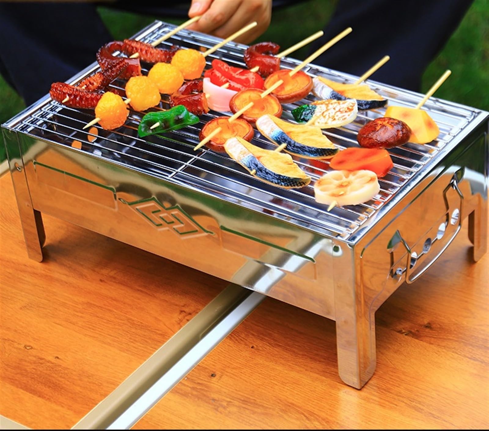 Grill Na Węgiel Drzewny Campingowy Grill Węglowy Domowy Grill Ogrodowy Piekarnik Grillowy Na Piknik Na Świeżym Powietrzu Grille Węglowe