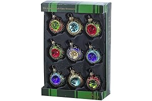 Kurt Adler Jewel Tone Glass Ornaments